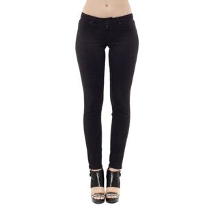 DENIMOCRACY Suede Onyx Luxe Skinny Pants 29